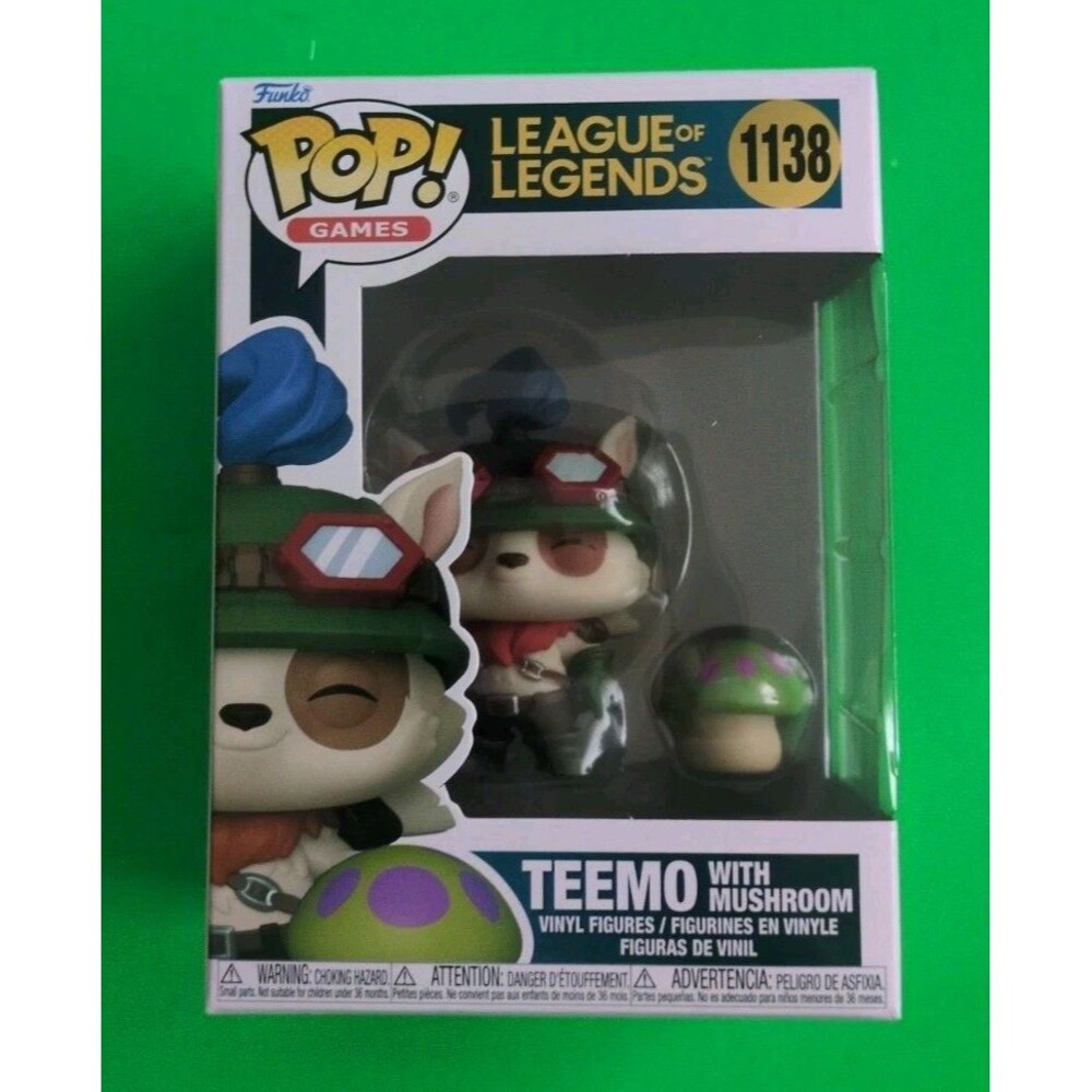 Funko Pop! League of Legends Teemo w/ Mushroom #1138 Figure w/ Protector In Hand